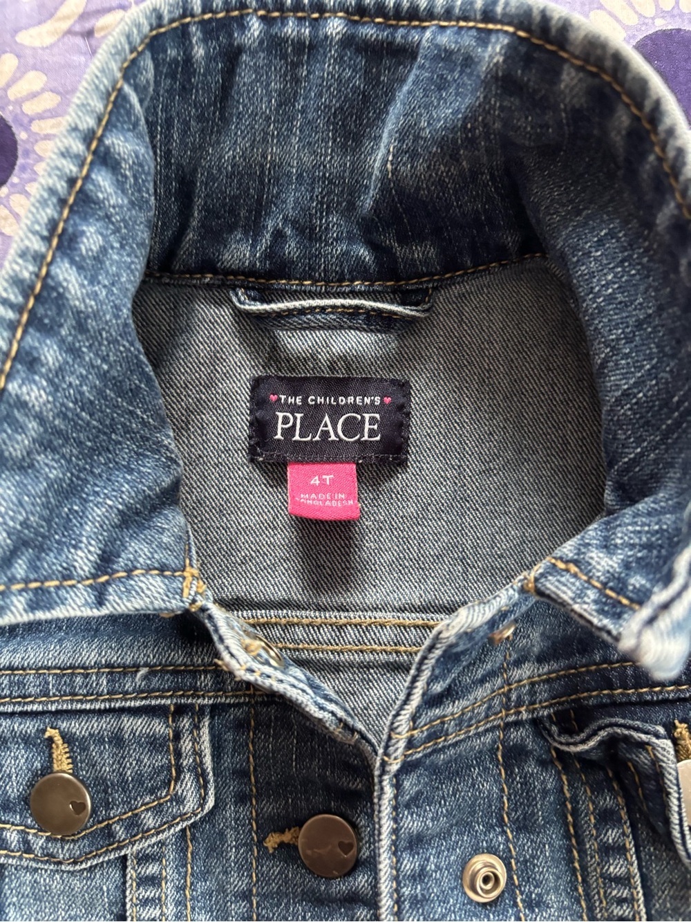 Children’s Place 4T Denim Jacket - Picture 4 of 4
